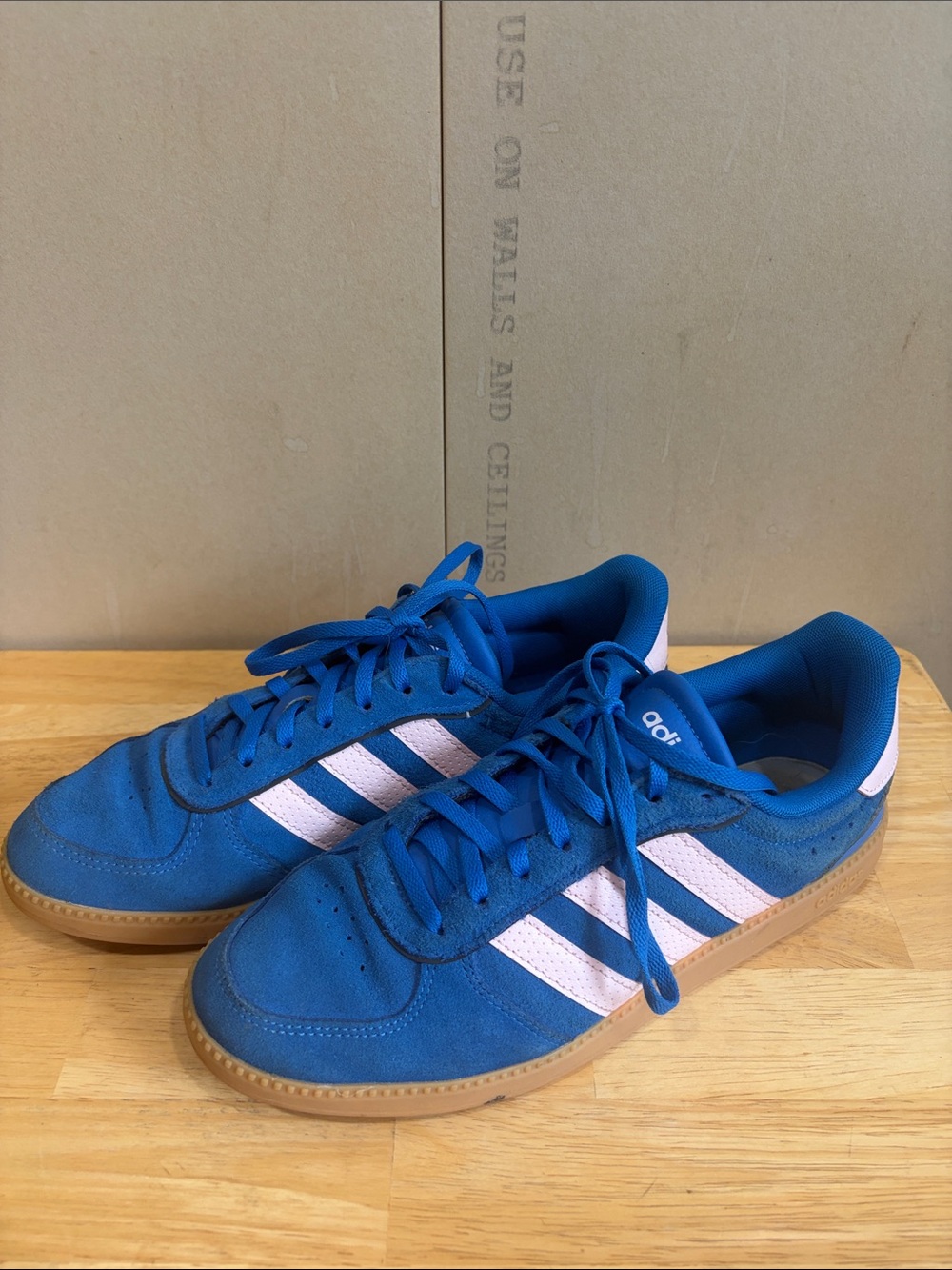 Adidas Blue And Pink Suede Sneakers Size 8